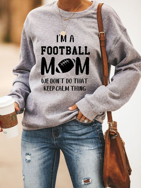 

I'M A Football Mom Women's Sweatshirt, Grey, Hoodies&Sweatshirts