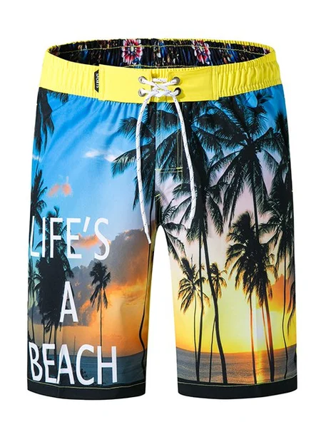 

Casual Pants, Yellow, Men's shorts