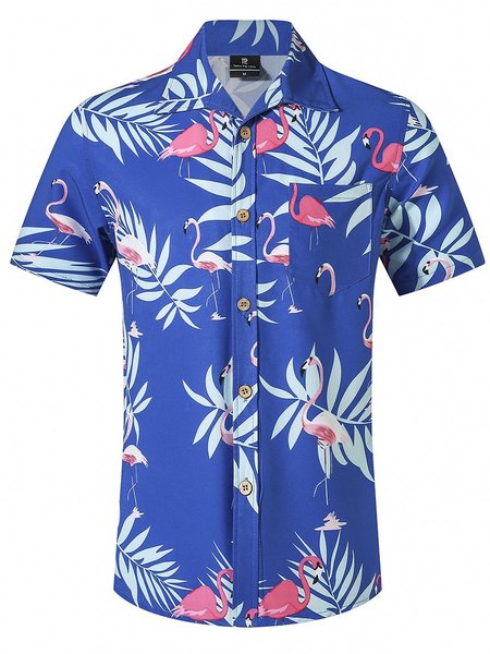 

Cotton-Blend Casual Shirts & Tops, Blue, Shirts