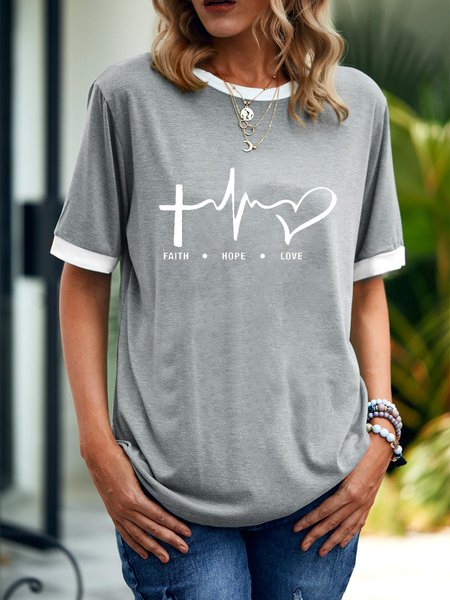 

Faith Hope Love Women's T-Shirt, Grey, Tees & T-shirts