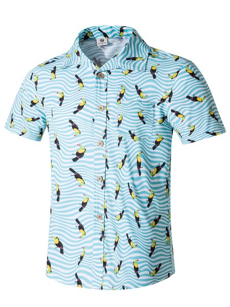 

Abstract Casual Shirts & Tops, As picture, Men's Floral shirt