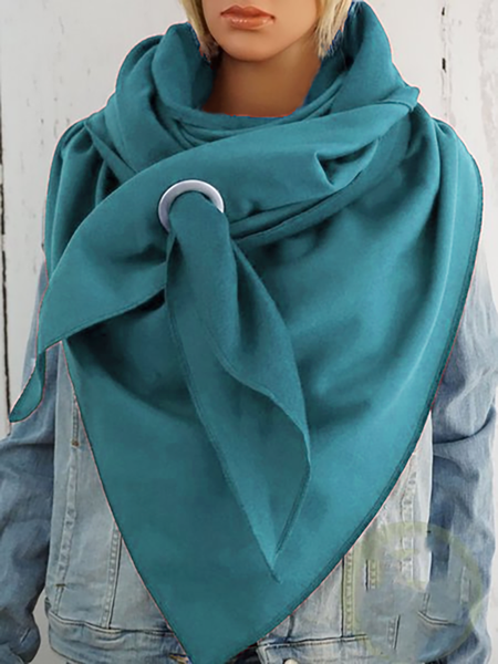 

Solid Casual Scarves & Shawls, Blue, Scarf