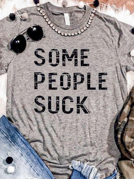 

Some People Suck Tee, Purple, T-shirts