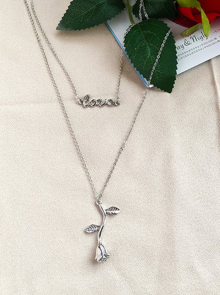 

Valentine's Day Necklace, White-gold, Accessories