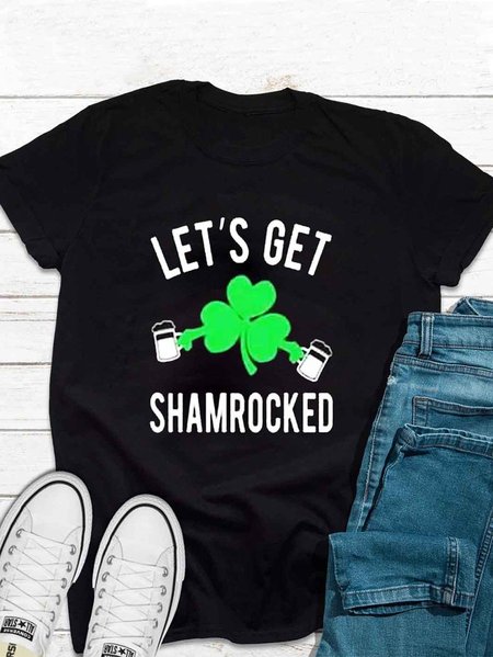 

Let’s Get Shamrocked Women's T-shirt, Black, T-shirts