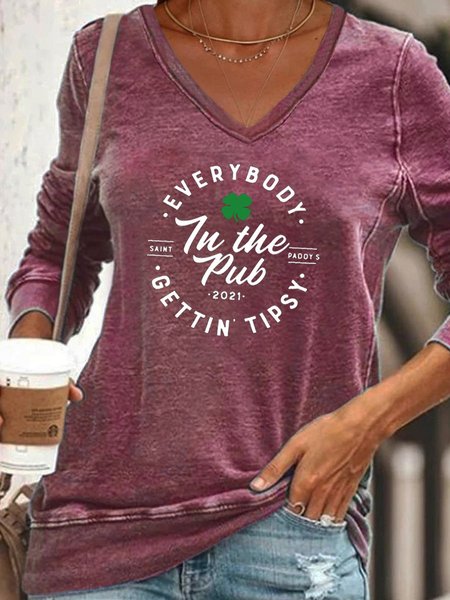 

St Patricks Day Women's Sweatshirt, Purple red, Hoodies&Sweatshirts