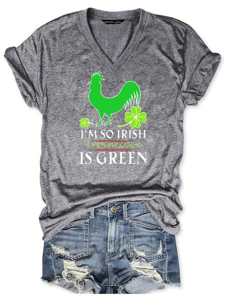 

The Green Chicken Women's T-Shirt, Grey, T-shirts