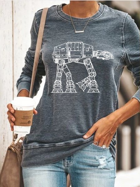 

At-At Geek Sweatshirt, Gray, Hoodies&Sweatshirts