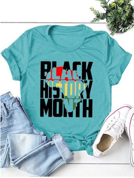 

Black History Month Shirt, Turquoise, T-shirts