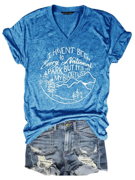 

I Haven't Been To Every National Park Shirts & Tops, Blue, T-shirts
