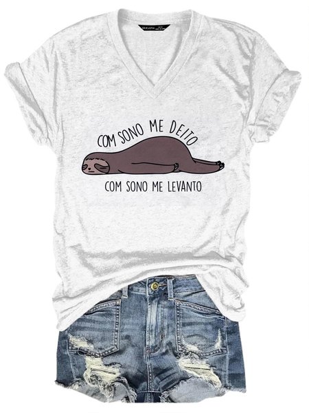 

COM SONO ME DEITO COM SONO ME LEVANTO Shirt, White, T-shirts