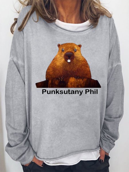 

Groundhog Women's Sweatshirt, Grey, Hoodies&Sweatshirts