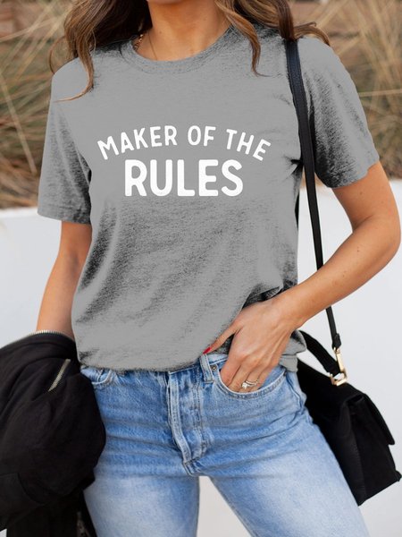 

Maker of the Rule Graphic Tee, Gray, T-shirts