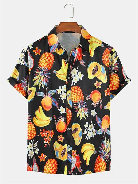 

Shirt Collar Casual Shirts & Tops, Black, Shirts
