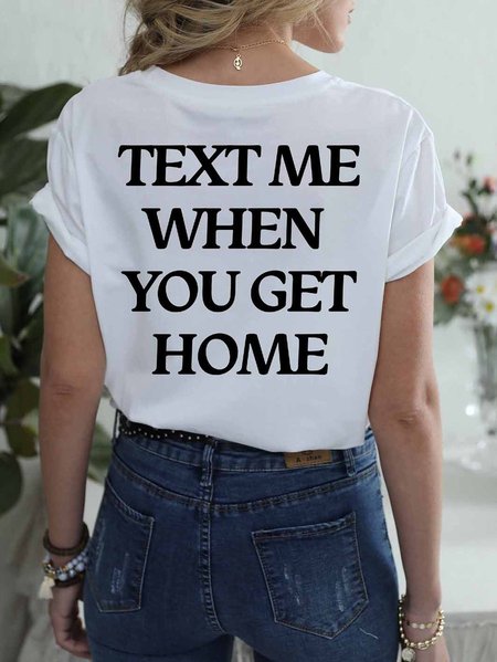 

Text Me Hoodie Women's T-shirt, White, T-shirts