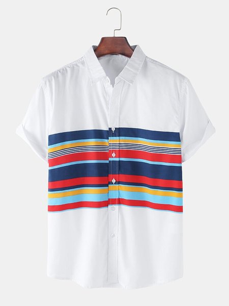 

Printed Casual Shirts & Tops, White, Men's Tops