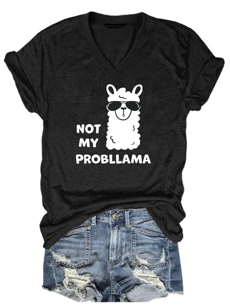 

Not My Probllama T-Shirts, Black, T-shirts