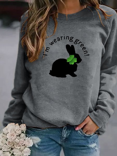

I'M Wearing Green Women's Sweatshirt, Grey, Hoodies&Sweatshirts