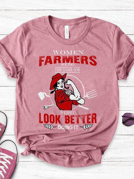 

Women Farmers Shirt, Brick red, T-shirts