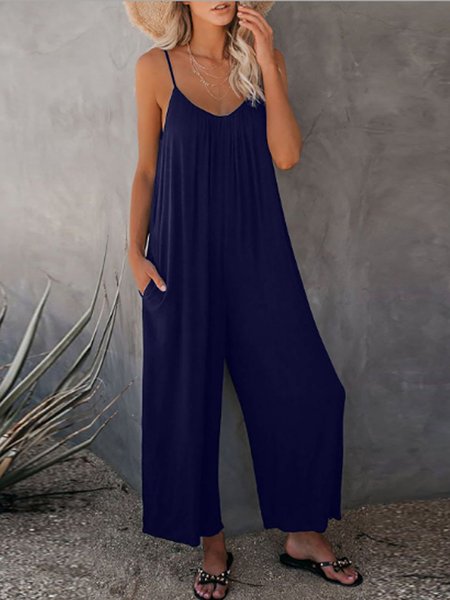 

Casuale Pezzi Interi, Blu intenso, Jumpsuits