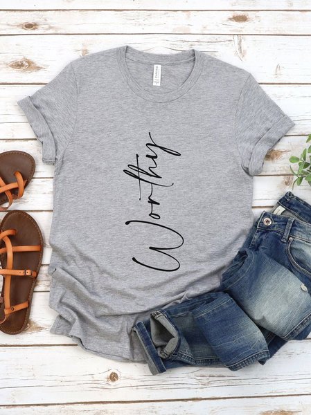 

Worthy Shirt, Gray, T-shirts