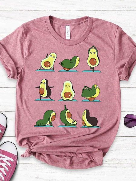 

Yoga Avocado Shirt, Brick red, T-shirts
