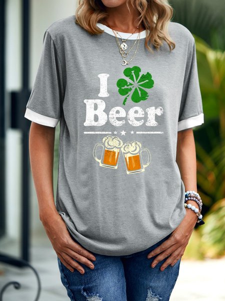 

Green Beer Women's Sweatshirt, Grey, T-shirts