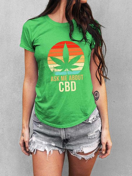 

ASK ME ABOUT CBD Women's T-shirt, Grass green, T-shirts
