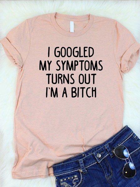 

I Googled My Symptoms Tee, Brick red, T-shirts