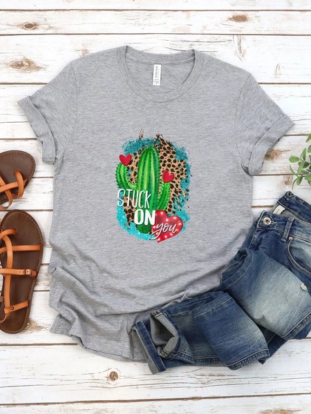 

Love O-Neck Shirt, Gray, T-shirts