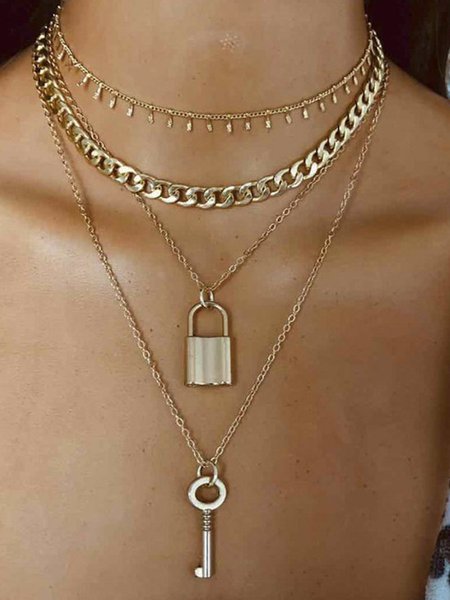 

Necklaces, Golden, Accessories