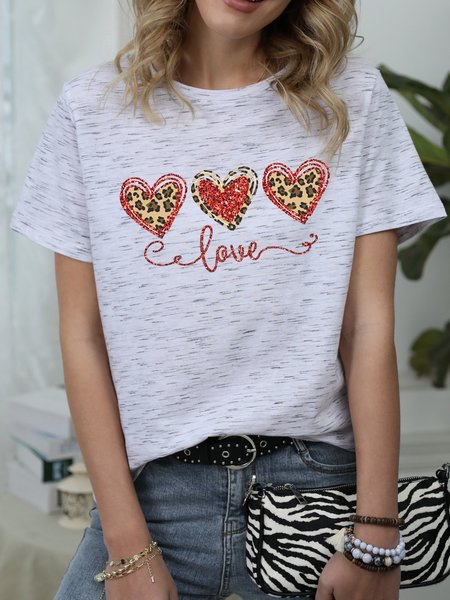 

Love O-Neck Shirt, White, T-shirts