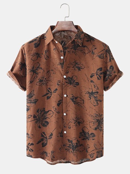

Square Neck Casual Shirts & Tops, Brown, Shirts