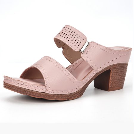

Microfiber Leather All Season Slippers, Pink, Pullovers