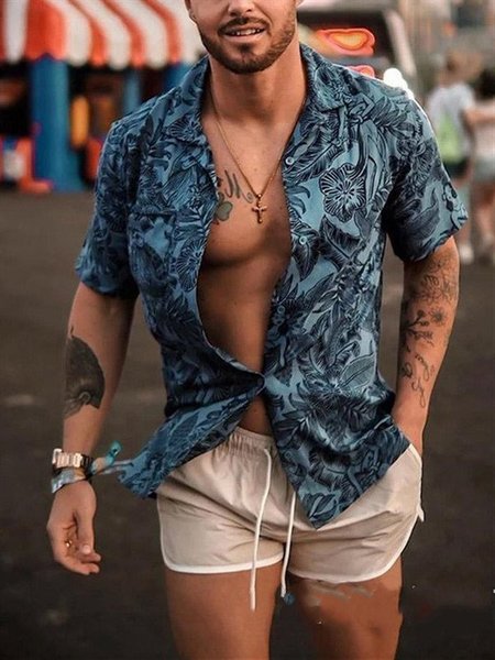 

Holiday Shirts & Tops, Men's Floral shirt