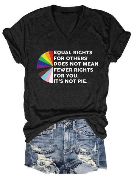 

Equal Rights For Others Does Not Mean Fewer Rights For You Graphic Tee, Black, T-shirts