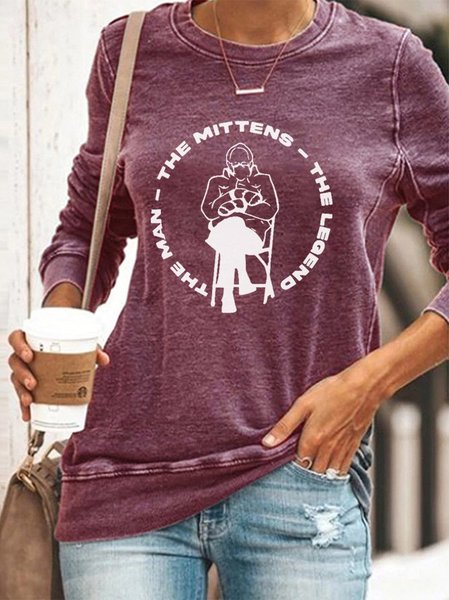 

The Man The Mittens The Legend Sweatshirt, Purple, Hoodies&Sweatshirts