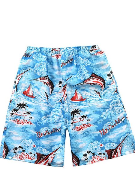 Printed Pants, Yellow, Men's shorts