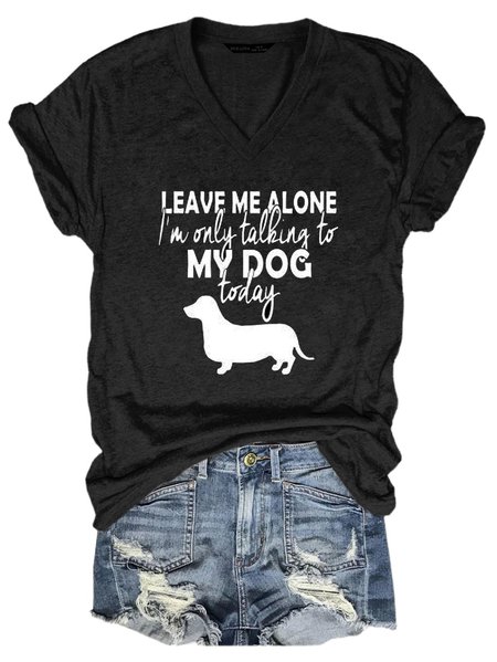 

I Only Talking My Dog Shirt & Top, Black, T-shirts