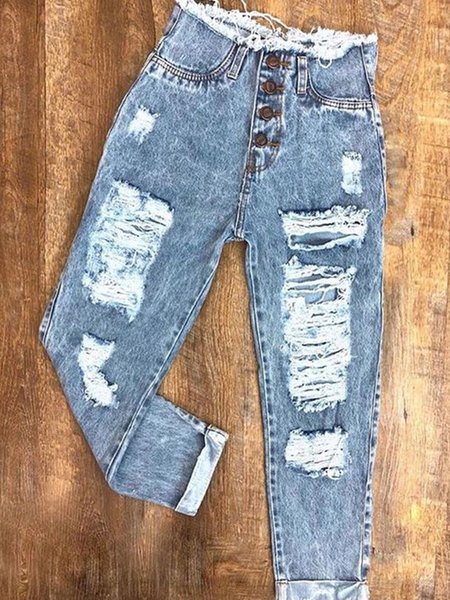 

Denim Casual Jeans, Blue, Jeans