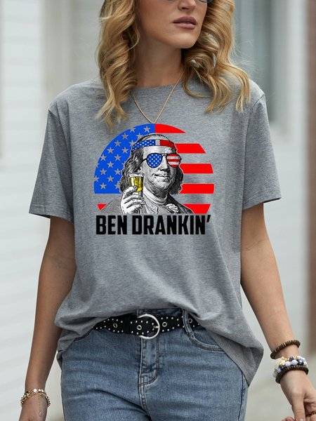 

Ben Drankin Tee, Gray, T-shirts