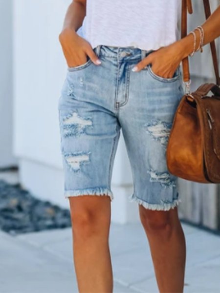 

Pantaloni Tinta Unita, Blu, Shorts
