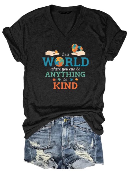 

IN A WORD WHERE YOU CAN BE ANYTHING BE KIND Shirt, Black, T-shirts