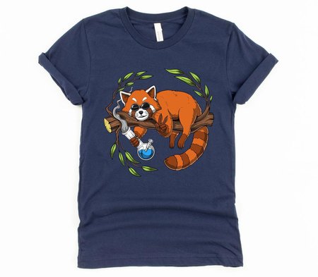 

Printed Animal Crew Neck Shirts & Tops, Navy blue, Men's t-shirts