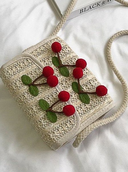 

Cotton Crossbody Bags, Apricot, Bags