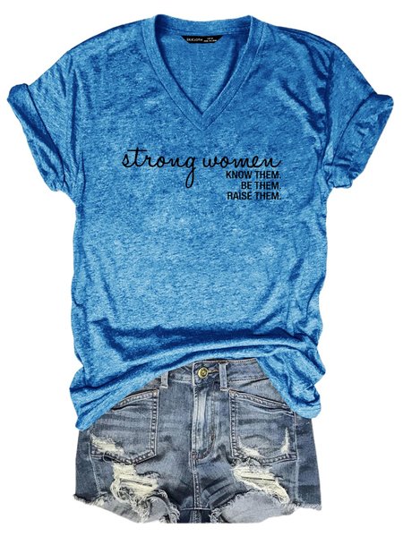 

KNOW THEM BE THEM RAISE THEM Shirt, Blue, T-shirts