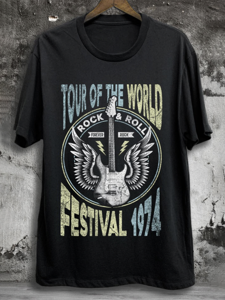 

Tour Of The World Tee, Black, T-shirts