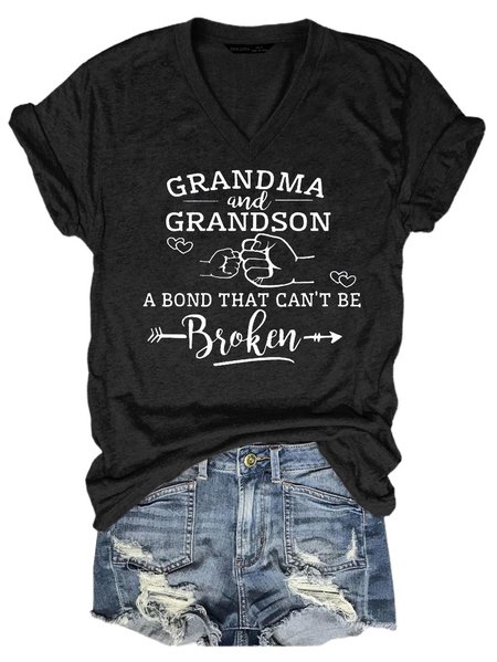 

Grandma And Grandson Bond That Cant Be Broken Shirt, Black, T-Shirts
