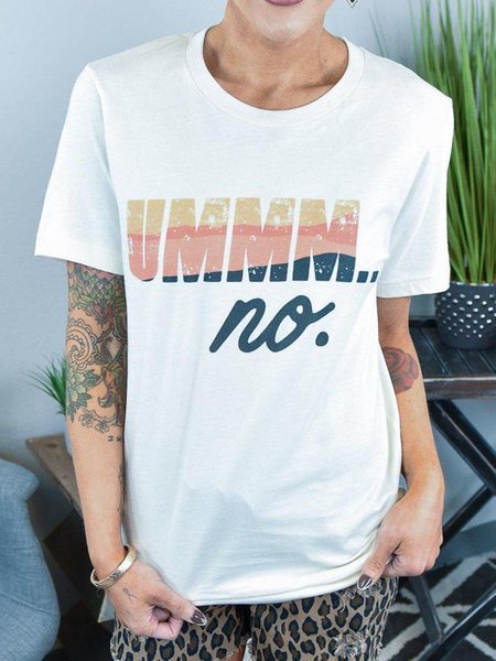 

Ummm... No Graphic Tee, White, T-shirts