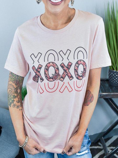 

Floral XOXO Valentine's Day Graphic Tee, White, T-shirts